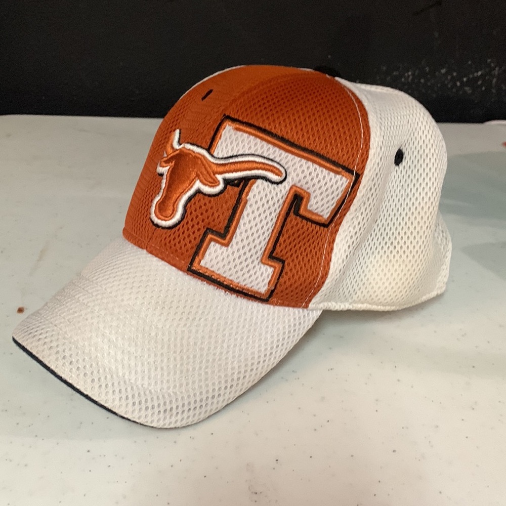 Texas Longhorns orange and white fitted hat size Small